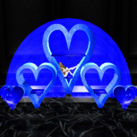 love coeur rose bleu